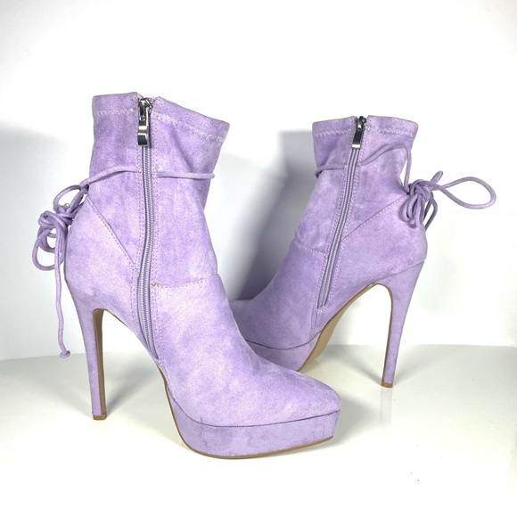 Dazzle shoes platform bootie colour wisteria 7.5.  Use only one time. - Picture 1 of 7
